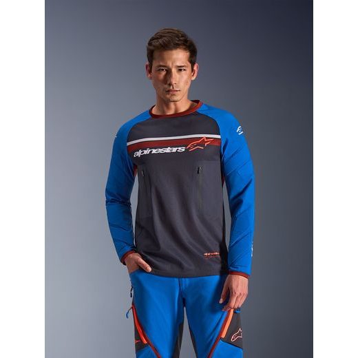 ALPINESTARS MAXDURA DUAL – MOTOKROSOVÝ DRES NA MX A ENDURO (TMAVO SIVÁ/MODRÁ/ORANŽOVÁ) 2026