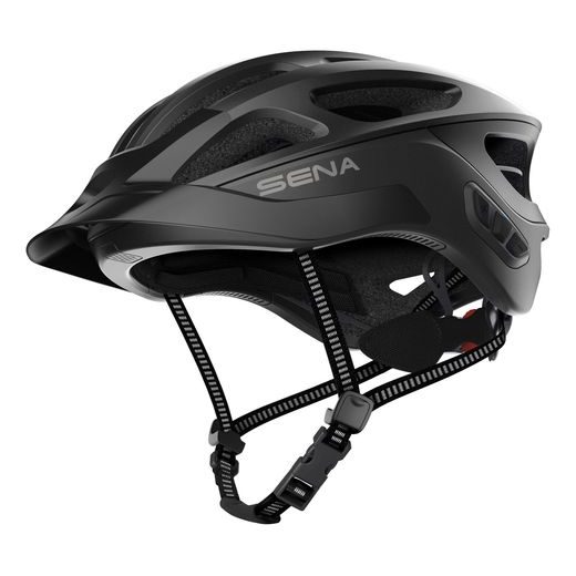 CYKLO PRILBA S HEADSETOM R1 EVO, SENA (MATNÁ ČIERNA)