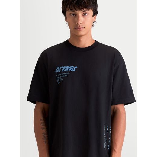 ALPINESTARS CHALK OVERSIZED CSF – VOĽNOČASOVÉ MOTO TRIČKO (ČIERNA)