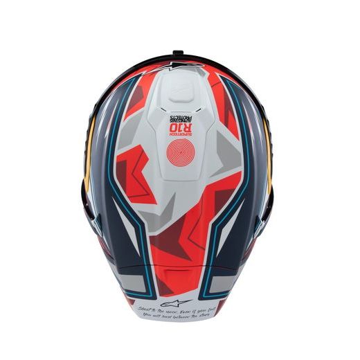 PŘILBA SUPERTECH R10 LIMITOVANÁ EDICE PEDRO ACOSTA, ALPINESTARS (MODRÁ/ČERVENÁ/BÍLÁ MATNÁ) 2025