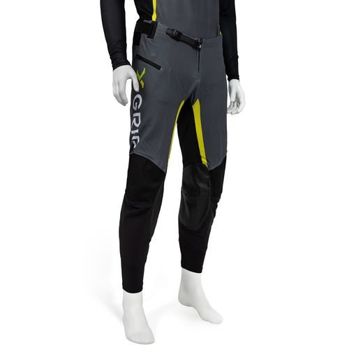 MOTOKROSOVÉ NOHAVICE X-GRIP TITANIUM – SIVÁ, S VRECKAMI