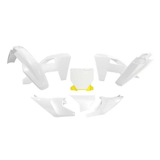SADA PLASTOV 6 DIELOV HUSQVARNA, RTECH (BIELA, HUSQV. LEMON ŽLTÁ)