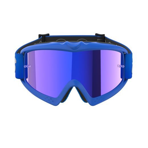 ALPINESTARS VISION YOUTH BLAZE – DETSKÉ MOTOKROSOVÉ OKULIARE NA MX A ENDURO (MODRÁ, ZRKADLOVÉ MODRÉ PLEXI) 2025