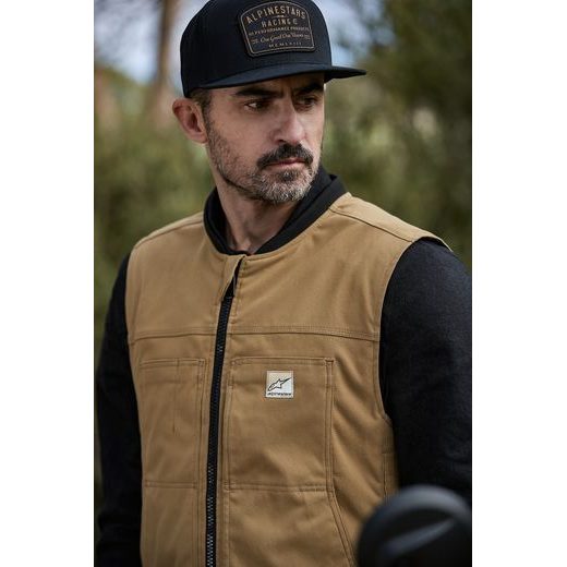 ALPINESTARS AIRBAGOVÁ VESTA TECH-AIR®3 CANVAS SYSTÉM – AIRBAGOVÝ SYSTÉM NA MOTORKU (ČIERNA) 2025