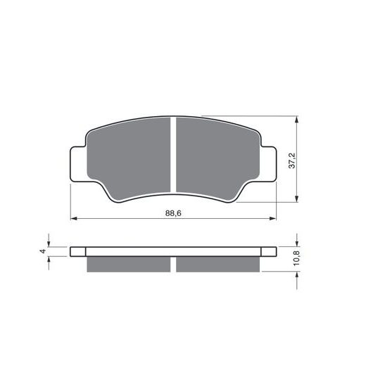 BRZDOVÉ OBLOŽENIE GOLDFREN 390 S33 STREET FRONT
