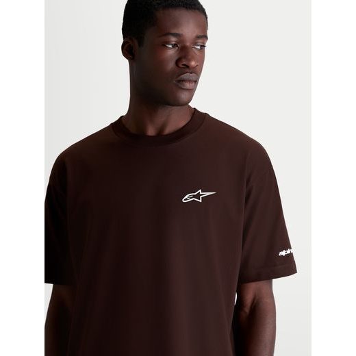 ALPINESTARS MANDATE OVERSIZED CSF – VOĽNOČASOVÉ MOTO TRIČKO (HNEDÁ)