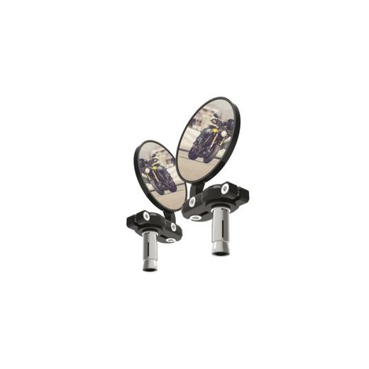 SPÄTNÉ ZRKADLO UNIVERZÁLNY DO KONCOV RIADIDIEL PRE VNÚTORNÝ PRIEMER 13 MM, OXFORD (ČIERNE, PRIEMER ZRKADLÁ 68 MM, PÁR)