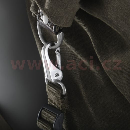 BOČNÉ BRAŠNE NA MOTOCYKEL HERITAGE, OXFORD (ZELENÉ KHAKI, OBJEM 40 L, PÁR)