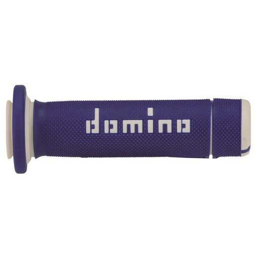 GRIPY A180 (ATV) DĹŽKA 118 + 122 MM, DOMINO (MODRO-BIELE)