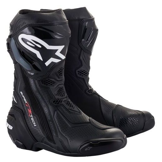 BOTY SUPERTECH R VENTED 2022, ALPINESTARS (ČERNÁ, PERFOROVANÁ OBŠÍVKA)