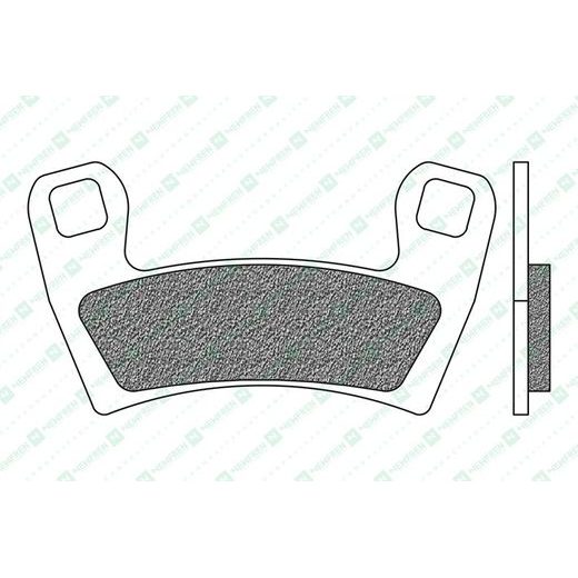 BRZDOVÉ DOŠTIČKY, NEWFREN (ZMES OFF ROAD ATV SINTERED) 2 KS V BALENÍ