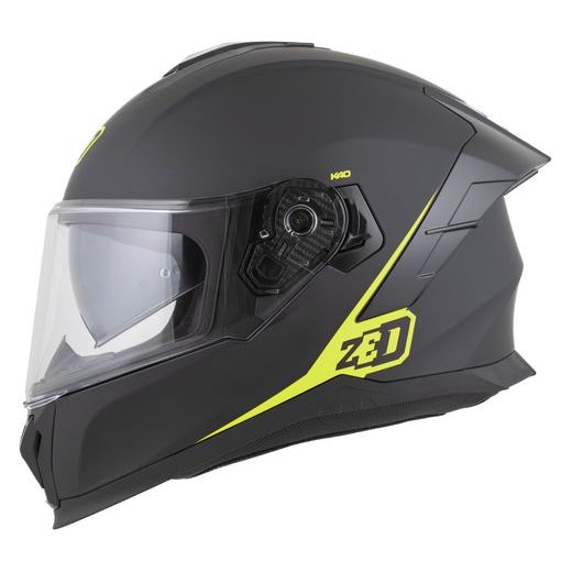 PRILBA K40, ZED (ČIERNA MATNÁ/ŽLTÁ FLUO) 2026