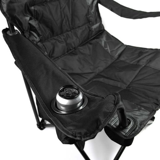 KEMPINGOVÁ STOLIČKA X-GRIP – ČIERNA