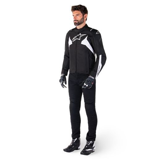 ALPINESTARS T-JAWS V4 WATERPROOF – MOTOCYKLOVÁ BUNDA NA CESTNÚ JAZDU (ČIERNA/BIELA) 2026