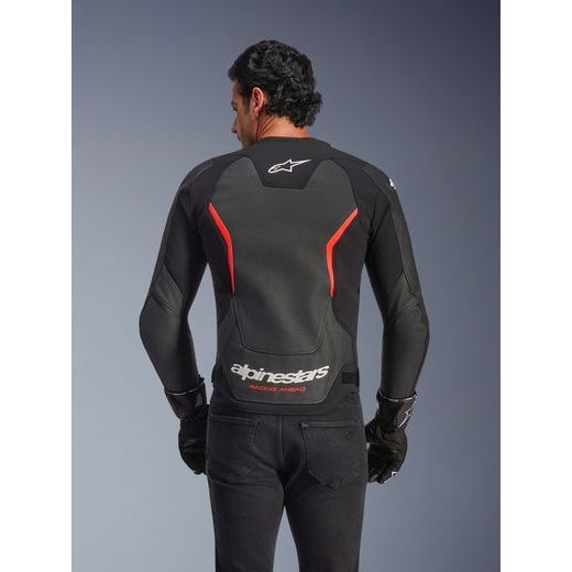 ALPINESTARS GP FORCE V2 AIRFLOW – MOTOCYKLOVÁ BUNDA NA CESTNÚ JAZDU (ČIERNA/ČERVENÁ FLUO/BIELA) 2026