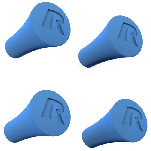 NÁHRADNÝ GUMOVÉ KONCOVKY PRE DRŽIAKY X-GGRIP, 4KS,(MODRÉ) RAM MOUNTS