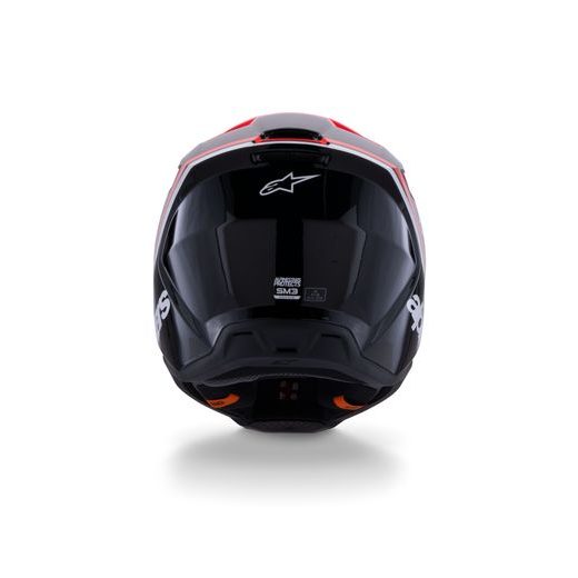 PRILBA S-M3 RADIUM, ALPINESTARS (ČERNÁ/ČERVENÁ FLUO/BÍLÁ) 2026