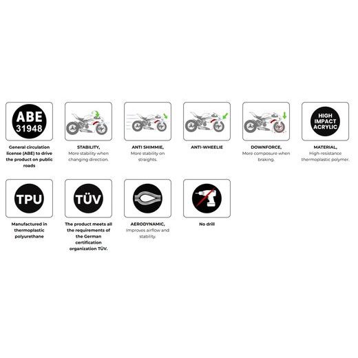FRONTAL SPOILERS PUIG GP 22660C KARBÓNOVÝ VZHĽAD