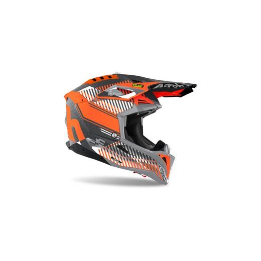 PRILBA AVIATOR 3.0 WAVE, AIROH (ORANŽOVÁ/CHRÓM) 2022