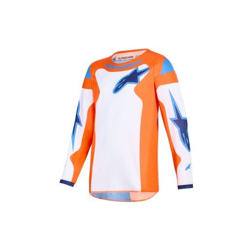 ALPINESTARS FLUID GRID YOUTH – DETSKÝ MOTOKROSOVÝ DRES NA MX A ENDURO (ORANŽOVÁ/MODRÁ/BIELA) 2026