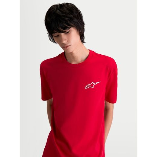 ALPINESTARS COMBO BACK CSF – VOĽNOČASOVÉ MOTO TRIČKO (ČERVENÁ/BIELA)