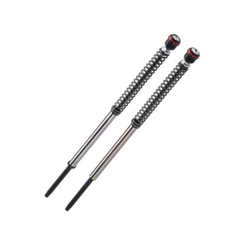 PRESSURIZED CARTRIDGE BITUBO ADJUSTMENTS: SPRING PRELOAD, REBOUND, COMPRESSION WITHOUT OIL