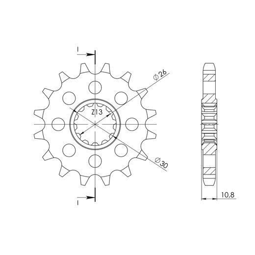 REŤAZOVÉ KOLIEČKO SUPERSPROX CST-579:17 17 ZUBOV,530