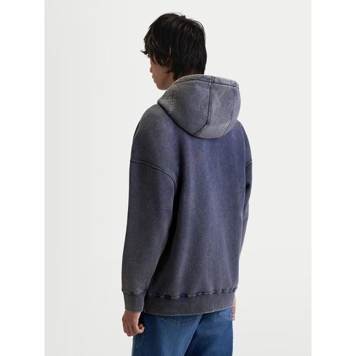 ALPINESTARS INFINITE WASHED OVERSIZED HOODIE – VOĽNOČASOVÁ MOTO MIKINA (SEPRANÁ MODRÁ)
