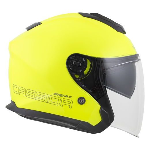 PRILBA JET TECH 2.0 SOLID, CASSIDA (ŽLTÁ FLUO/ČERNÁ/ŠEDÁ) 2025