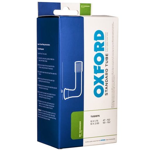 CYKLO DUŠE 10 X 1,75/2,0, AUTO VENTIL 90°, OXFORD