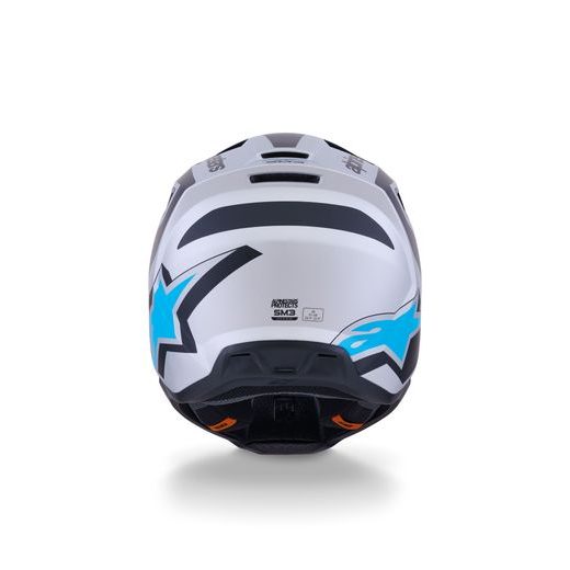 PRILBA S-M3 HEAT, ALPINESTARS (STŘÍBRNÁ/MODRÁ/ČERNÁ MATNÁ) 2026