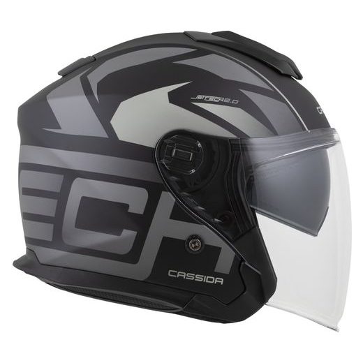 PRILBA JET TECH 2.0 ROTO, CASSIDA (ČIERNA MATNÁ/ŠEDÁ/BÍLÁ) 2025