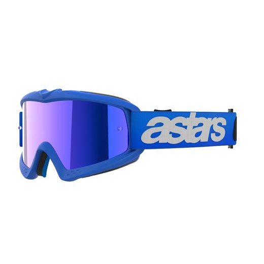 ALPINESTARS VISION YOUTH BLAZE – DETSKÉ MOTOKROSOVÉ OKULIARE NA MX A ENDURO (MODRÁ, ZRKADLOVÉ MODRÉ PLEXI) 2025
