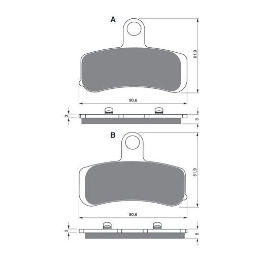 BRZDOVÉ OBLOŽENIE GOLDFREN 275 S3
