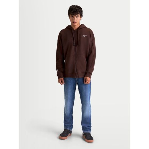 ALPINESTARS ENTITY OVERSIZED HOODIE – VOĽNOČASOVÁ MOTO MIKINA (HNEDÁ)