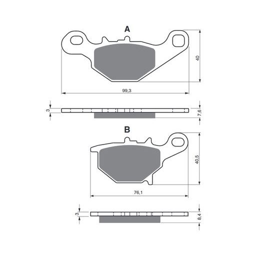 BRZDOVÉ OBLOŽENIE GOLDFREN 226 AD