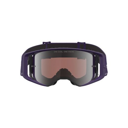 ALPINESTARS SUPERTECH VISION HUNTA96 XXV – MOTOKROSOVÉ OKULIARE NA MX A ENDURO (FIALOVÁ/BIELA, ZRKADLOVÉ STRIEBORNÉ PLEXI) 2026