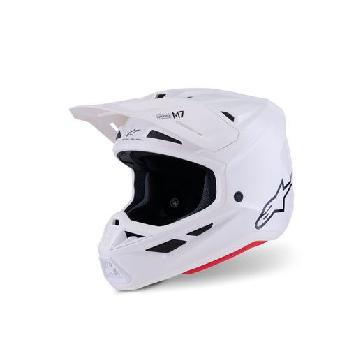 PRILBA SM7 SOLID, ALPINESTARS (BIELA) 2026