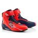ALPINESTARS FASTER-4 MM93 KOLEKCIA – MOTOCYKLOVÉ TOPÁNKY NA CESTNÚ JAZDU (ČERVENÁ FLUO/MODRÁ/BIELA) 2025