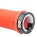 GRIPY DRIVER MTB LOCK-ON SA ŠROUBOVACÍMI OBJÍMKAMI, OXFORD (ORANŽOVÁ, DĹŽKA 130 MM, 1 PÁR)