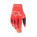 RUKAVICE RADAR, ALPINESTARS, DETSKÉ (ČERVENÁ/STRIEBORNÁ)