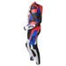 1 PIECE LEATHER SUIT GMS GRC-1 ZG71000 BLACK-BLUE-RED 52H