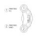 PLUG & PLAY RACING BUTTON PANEL ACCOSSATO PS013 CNC MACHINED ALUMINIUM WITH 2 BUTTONS, LEFT