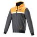BUNDA CHROME STREET HOODIE HONDA KOLEKCE, ALPINESTARS (ČERNÁ/ŠEDÁ/ORANŽOVÁ) 2024
