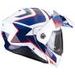 SCORPION PRILBA NA MOTOCYKEL ADX-2 CAMINO, BIELA/MODRÁ/ČERVENÁ