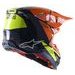 PRILBA SUPERTECH S-M8 FACTORY 2022, ALPINESTARS (TMAVÁ MODRÁ/ORANŽOVÁ/ŽLTÁ FLUO LESKLÁ)