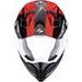 PRILBA NA MOTOCYKEL SCORPION VX-22 AIR ATTIS, ČIERNA/ČERVENÁ FLUO