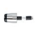 ZÁVAŽÍ RIADIDIEL BAR END S REDUKCÍ PRE VNÚTORNÝ PRIEMER 13 A 18 MM (VONKAJŠÍ 22 A 28,6 MM), OXFORD (STRIEBORNÉ/ČIERNE, PÁR)