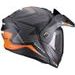 SCORPION PRILBA NA MOTOCYKEL ADX-2 CAMINO, MATNÁ ČIERNA/STRIEBORNÁ/ORANŽOVÁ