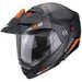 SCORPION PRILBA NA MOTOCYKEL ADX-2 CAMINO, MATNÁ ČIERNA/STRIEBORNÁ/ORANŽOVÁ